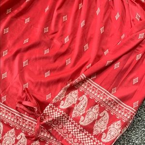 Red 3/4 Sleeved Off Shoulder TOP *NWOT*